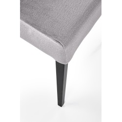 CLARION 2 krzesło czarny / tap: MONOLITH 85 (popiel) (1p 2szt)