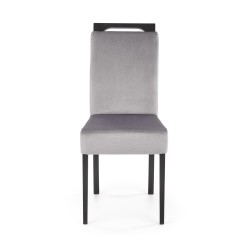 CLARION 2 krzesło czarny / tap: MONOLITH 85 (popiel) (1p 2szt)