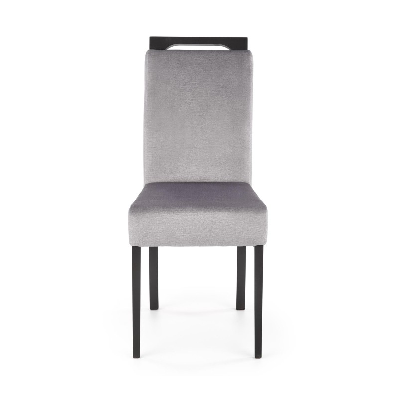 CLARION 2 krzesło czarny / tap: MONOLITH 85 (popiel) (1p 2szt)