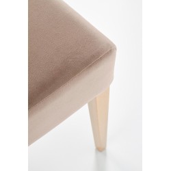 CLARION krzesło dąb miodowy / tap: MONOLITH 09 (j. brąz) (1p 2szt)