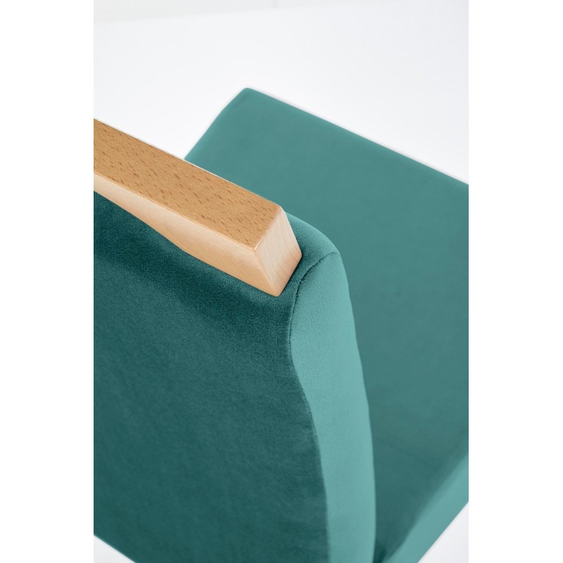 CLARION krzesło dąb miodowy / tap: MONOLITH 37 (c. zielony) (1p 2szt)