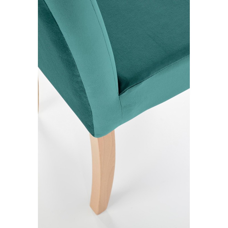 CLARION krzesło dąb miodowy / tap: MONOLITH 37 (c. zielony) (1p 2szt)