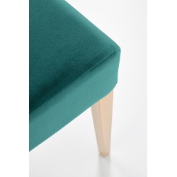 CLARION krzesło dąb miodowy / tap: MONOLITH 37 (c. zielony) (1p 2szt)