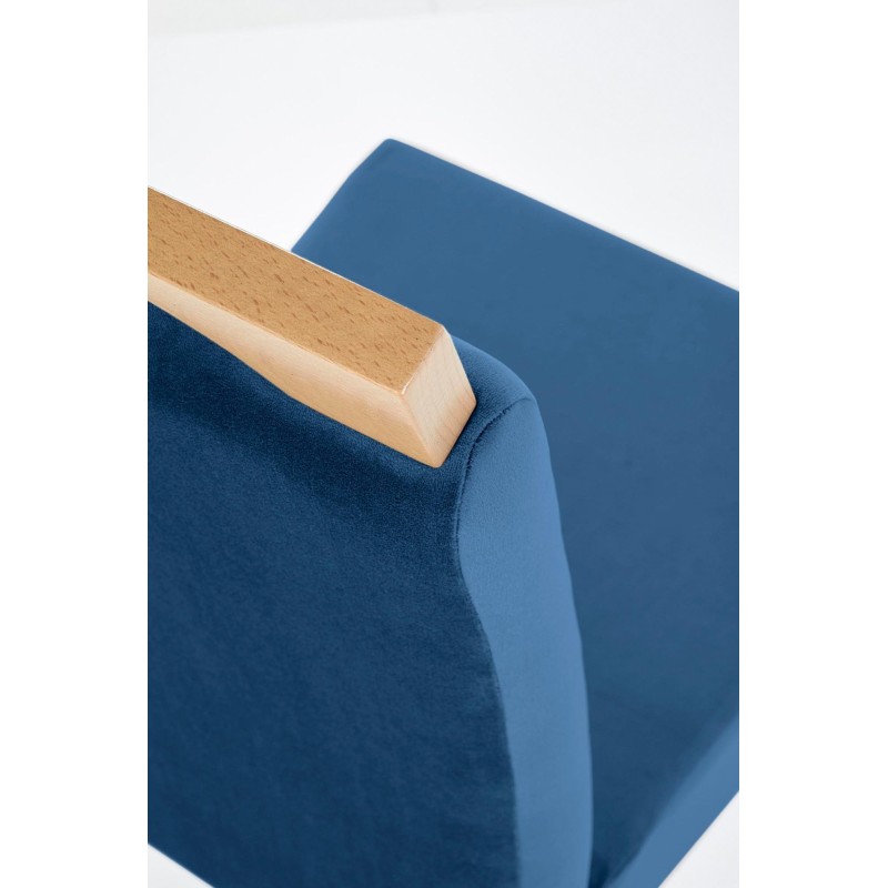 CLARION krzesło dąb miodowy / tap: MONOLITH 77 (granatowy) (1p 2szt)