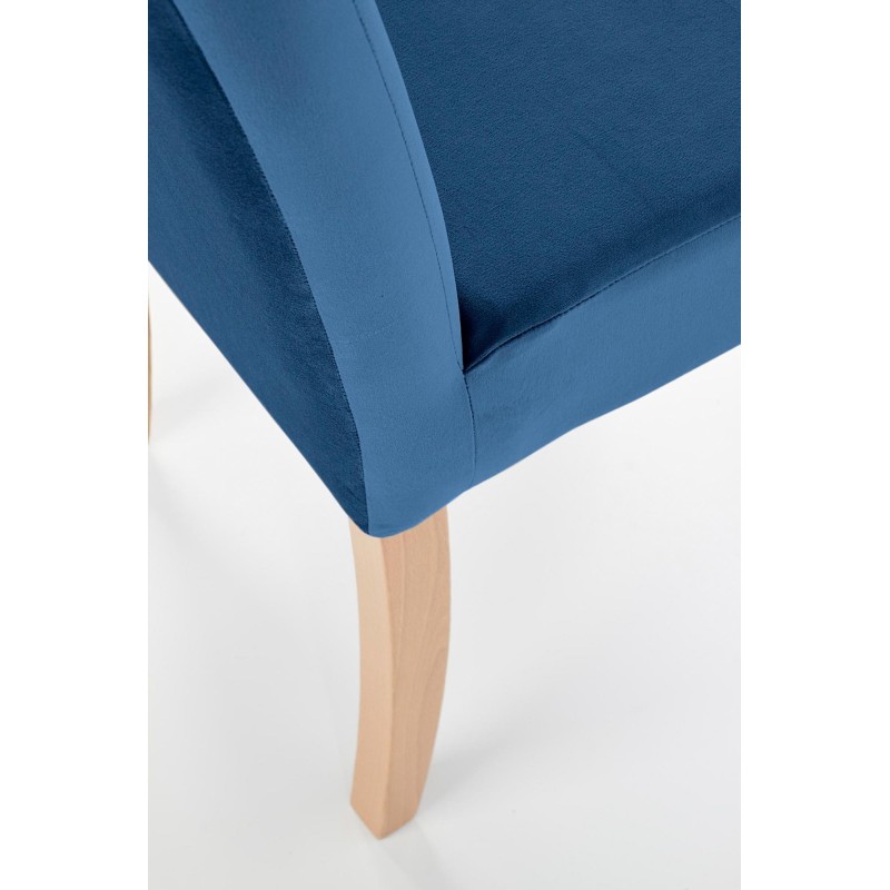 CLARION krzesło dąb miodowy / tap: MONOLITH 77 (granatowy) (1p 2szt)