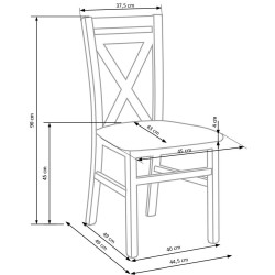 DARIUSZ 2 krzesło biały (1p 2szt)