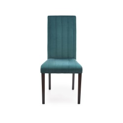 DIEGO 2 krzesło czarny / tap. velvet pikowany Pasy - MONOLITH 37 (ciemny zielony) (1p 2szt)