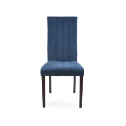 DIEGO 2 krzesło czarny / tap. velvet pikowany Pasy - MONOLITH 77 (granatowy) (1p 2szt)