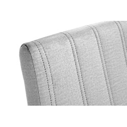 DIEGO 2 krzesło czarny / tap. velvet pikowany Pasy - MONOLITH 85 (jasny popiel) (1p 2szt)