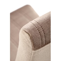 DIEGO 3 krzesło dąb miodowy / tap. velvet pikowany Pasy - MONOLITH 09 (j. brąz) (1p 2szt)