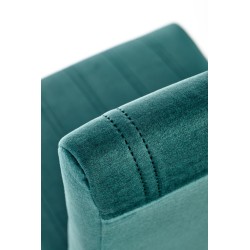 DIEGO 3 krzesło dąb miodowy / tap. velvet pikowany Pasy - MONOLITH 37 (ciemny zielony) (1p 2szt)