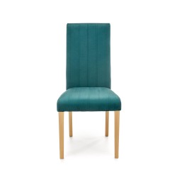 DIEGO 3 krzesło dąb miodowy / tap. velvet pikowany Pasy - MONOLITH 37 (ciemny zielony) (1p 2szt)