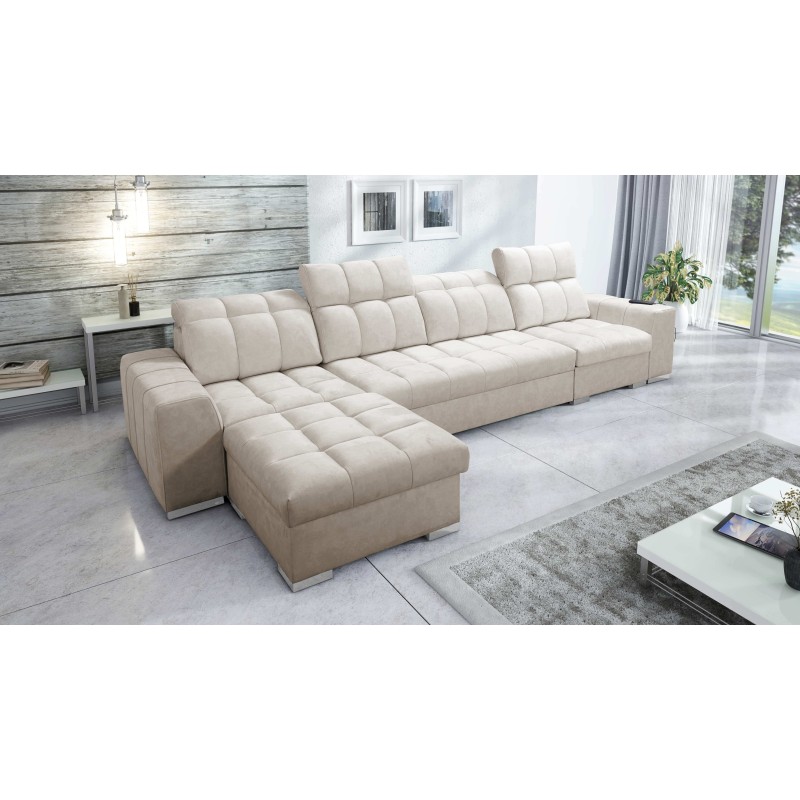 Prisma XII Corner Sofa with Sleeping Function | Luxury Furniture with USB Port | Velvet | Pet Friendly, Terra 13 Prisma XII Corner Sofa with Sleeping Function | Luxury Furniture with USB Port | Velvet | Pet Friendly, Terra 13