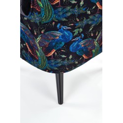 PAGONI fotel wypoczynkowy czarny (tkanina Bluvel 19) (1p 1szt)