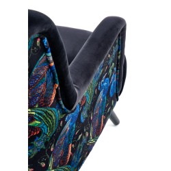 PAGONI fotel wypoczynkowy czarny (tkanina Bluvel 19) (1p 1szt)