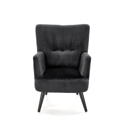 PAGONI fotel wypoczynkowy czarny (tkanina Bluvel 19) (1p 1szt)