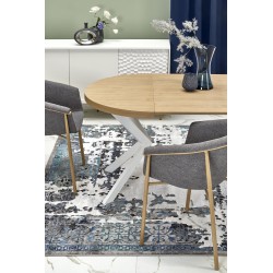 PERONI stół rozkładany dąb złoty - biały (2p 1szt)