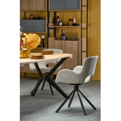 PERONI stół rozkładany dąb złoty - czarny (2p 1szt)