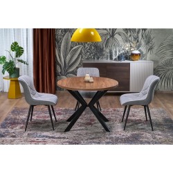 PERONI stół rozkładany orzech - czarny (2p 1szt)