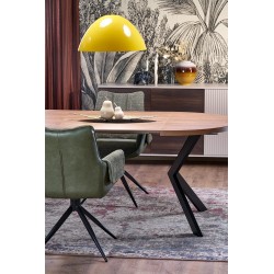 PERONI stół rozkładany orzech - czarny (2p 1szt)