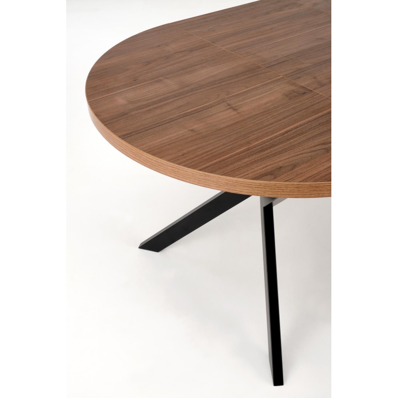 PERONI stół rozkładany orzech - czarny (2p 1szt)