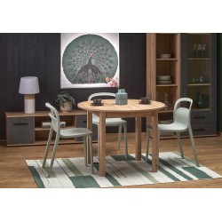 RINGO stół kolor blat dąb craft, nogi - dąb craft (102-142x102x76 cm) (2p 1szt)