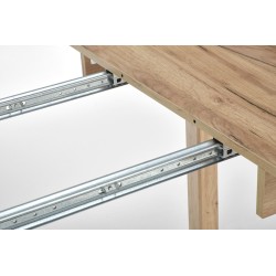 RINGO stół kolor blat dąb craft, nogi - dąb craft (102-142x102x76 cm) (2p 1szt)