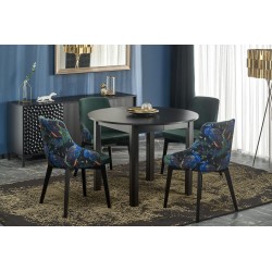 RINGO stół kolor blat czarny, nogi - czarny (102-142x102x76 cm) (2p 1szt)