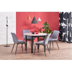 RINGO stół kolor blat kaszmir, nogi - czarny (102-142x102x76 cm) (2p 1szt)