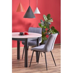 RINGO stół kolor blat kaszmir, nogi - czarny (102-142x102x76 cm) (2p 1szt)