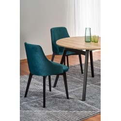 RUBEN stół kolor blat - dąb artisan, nogi - czarny (102-142x102x75 cm) (2p 1szt)