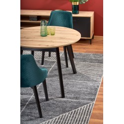 RUBEN stół kolor blat - dąb artisan, nogi - czarny (102-142x102x75 cm) (2p 1szt)