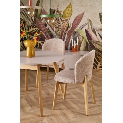 RUBEN stół kolor blat - kaszmir, nogi - naturalny (102-142x102x75 cm) (2p 1szt)