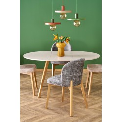 RUBEN stół kolor blat - kaszmir, nogi - naturalny (102-142x102x75 cm) (2p 1szt)