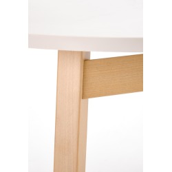 RUBEN stół kolor blat - kaszmir, nogi - naturalny (102-142x102x75 cm) (2p 1szt)