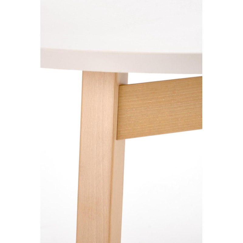 RUBEN stół kolor blat - kaszmir, nogi - naturalny (102-142x102x75 cm) (2p 1szt)