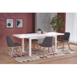 TIAGO 2 stół rozkładany 140-220/80 blat: biały, nogi: biały (3p 1szt)