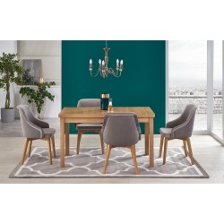 TIAGO 2 stół rozkładany 140-220/80 blat: dąb craft, nogi: dąb craft (3p 1szt)