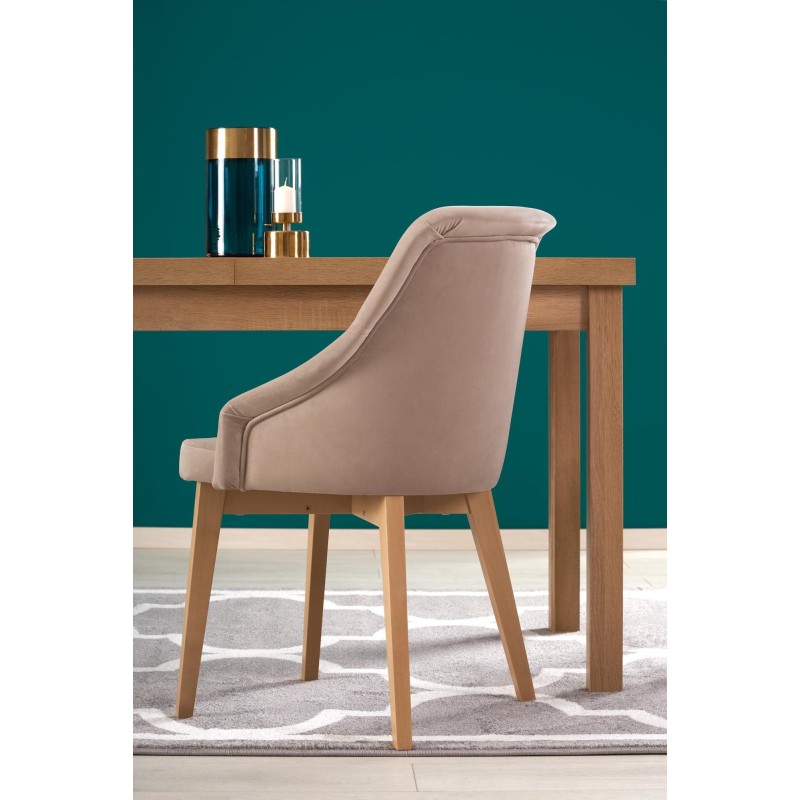 TIAGO 2 stół rozkładany 140-220/80 blat: dąb craft, nogi: dąb craft (3p 1szt)