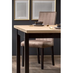 TIAGO KWADRAT stół rozkładany 90-125/90 blat: dąb craft, nogi: czarny (2p 1szt)