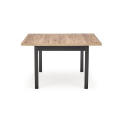 TIAGO KWADRAT stół rozkładany 90-125/90 blat: dąb craft, nogi: czarny (2p 1szt)