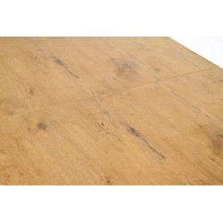 TIAGO stół rozkładany 140-220/80 blat: dąb lancelot, nogi: biały (3p 1szt)