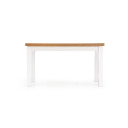 TIAGO stół rozkładany 140-220/80 blat: dąb lancelot, nogi: biały (3p 1szt)