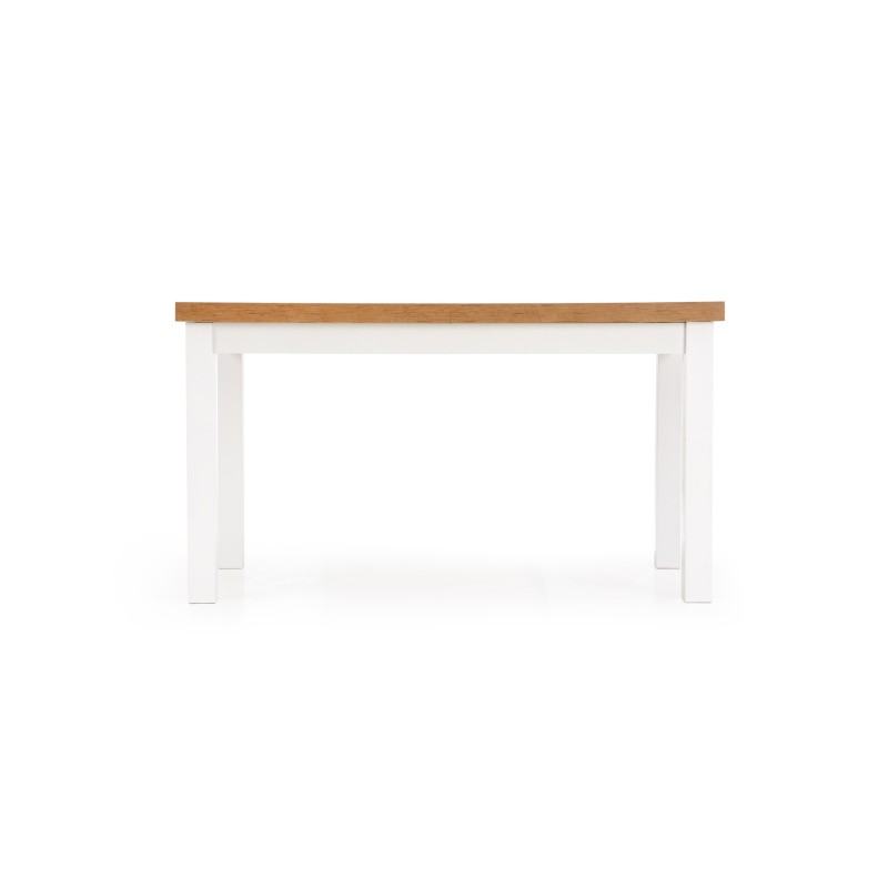 TIAGO stół rozkładany 140-220/80 blat: dąb lancelot, nogi: biały (3p 1szt)