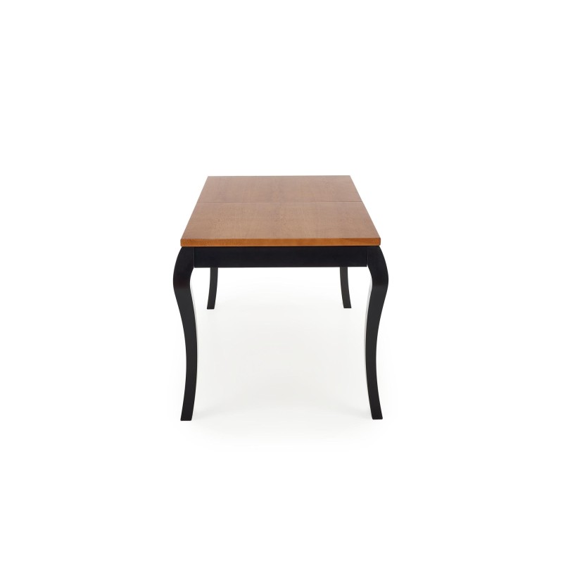 WINDSOR stół rozkładany 160-240x90x76 cm kolor ciemny dąb/czarny (2p 1szt)