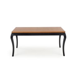 WINDSOR stół rozkładany 160-240x90x76 cm kolor ciemny dąb/czarny (2p 1szt)