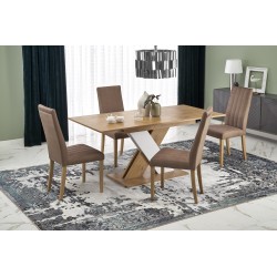 XARELTO stół rozkładany dąb lancelot - biały (2p 1szt)