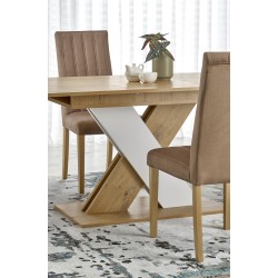 XARELTO stół rozkładany dąb lancelot - biały (2p 1szt)