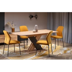 XARELTO stół rozkładany dąb wotan - czarny (2p 1szt)