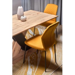 XARELTO stół rozkładany dąb wotan - czarny (2p 1szt)